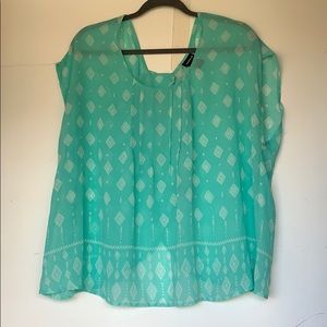 Torrid geometric chiffon top